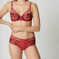 Maison Lejaby Sin Shorty Briefs Red