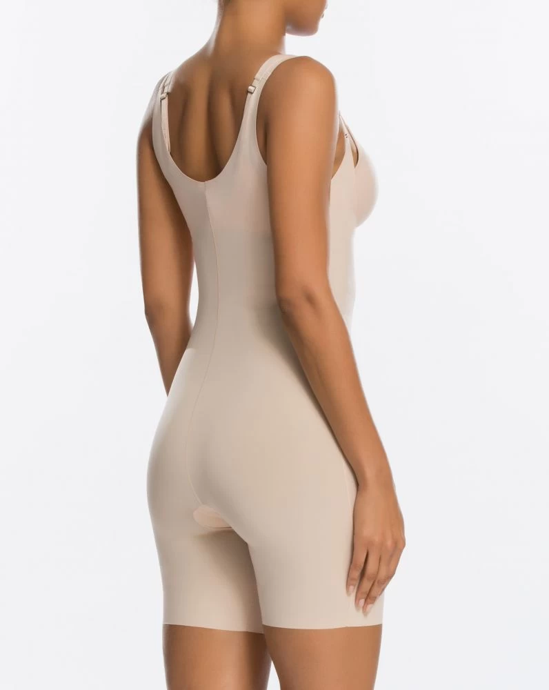Spanx Thinstincts Mid-Thigh Open Bust Shapewear Bodysuit - Image 3