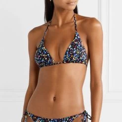 Stella McCartney Pebble Print Triangle Bikini