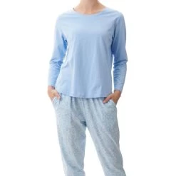 Givoni Jean Long Ski Pyjama Set 9LP27J Blue Floral