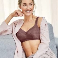 Amoena Isadora Wirefree Soft Cup Pocketed Bra Rose Taupe
