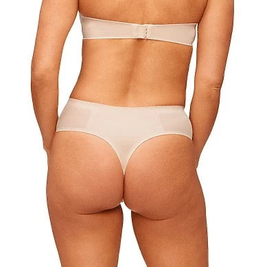 Nancy Ganz Solid & Sheer Thong - Image 2