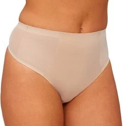 Nancy Ganz Solid & Sheer Thong