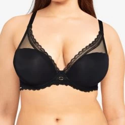 Chantelle Parisian Allure Plunge T-Shirt Bra C22320 Black