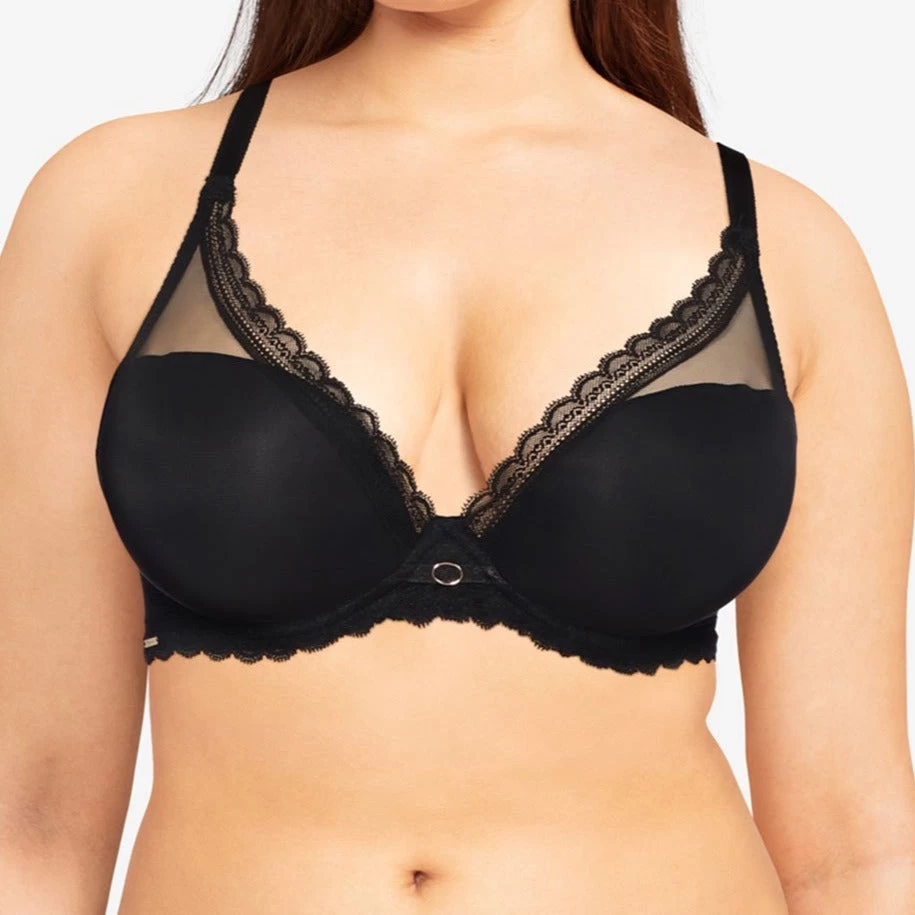 Chantelle Parisian Allure Plunge T-Shirt Bra C22320 Black