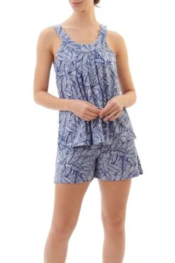 Givoni Farren Short Pyjamas 8LB34F Royal Blue & White