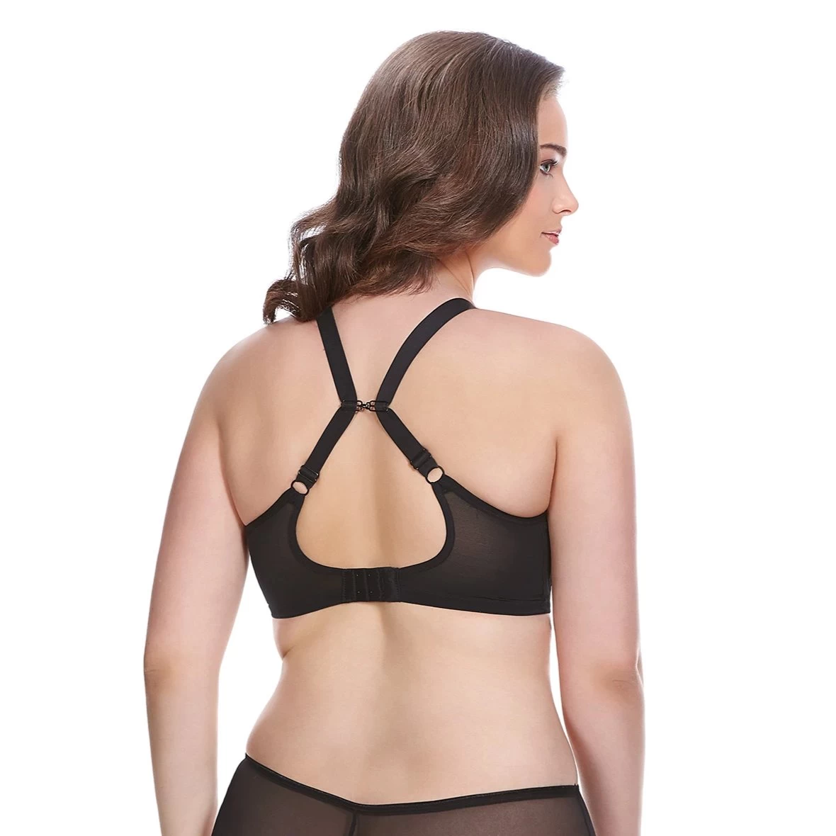 Elomi Matilda Underwired Plunge Bra Black - Image 3