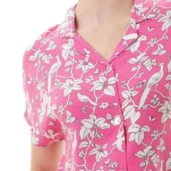 Florence Broadhurst Summer Garden Capri Pyjama 8AF23S Hot Pink