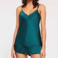 Ginia Silk Camisole GBS201A Emerald