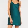 Ginia Silk Chemise GBS302A Emerald
