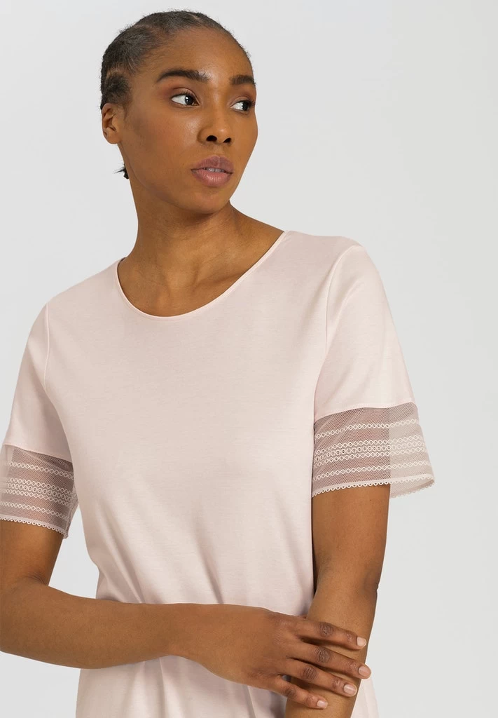 Hanro Sina Short Sleeve Nightdress 076722 Morning Glow - Image 2