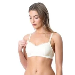 Hotmilk Show Off Wirefree Nursing Bra Ivory