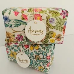Anna's Of Australia Liberty Print Wrapped Goat's Milk Soap In Assorted Patterns