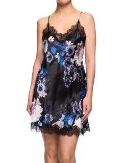 Sainted Sisters Scarlett Silk Chemise L32002 Midnight Blooms