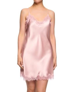 Sainted Sisters Scarlett Silk Chemise L32002 Rose Pink