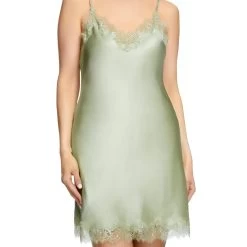 Sainted Sisters Scarlett Silk Chemise L32002 Sage