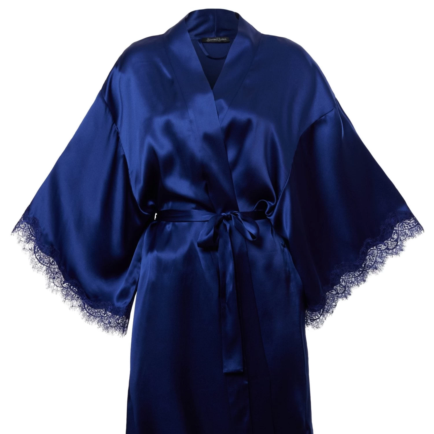 Sainted Sisters Scarlett Silk Kimono L68002P Midnight