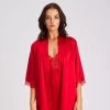 Love & Lustre Silk Robe LL547 Siren Red