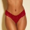 Cosabella Never Say Never Cutie Thong Brief NEVER03ZLBOW Sindoor Red