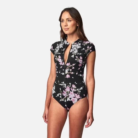 Une Piece Original Sexie Rashie Cap Sleeve One Piece Bauhinia Black - Image 2