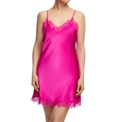 Sainted Sisters Scarlett Silk Chemise L32002 Fuchsia