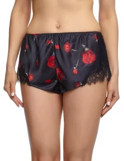 Sainted Sisters Scarlett Silk French Knicker L27002 Falling Roses