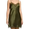 Sainted Sisters Scarlett Silk Chemise L32002 Olive