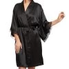 Sainted Sisters Scarlett Silk Kimono L68002P Black
