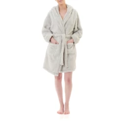 Givoni Luxury Fleece Hooded Short Robe