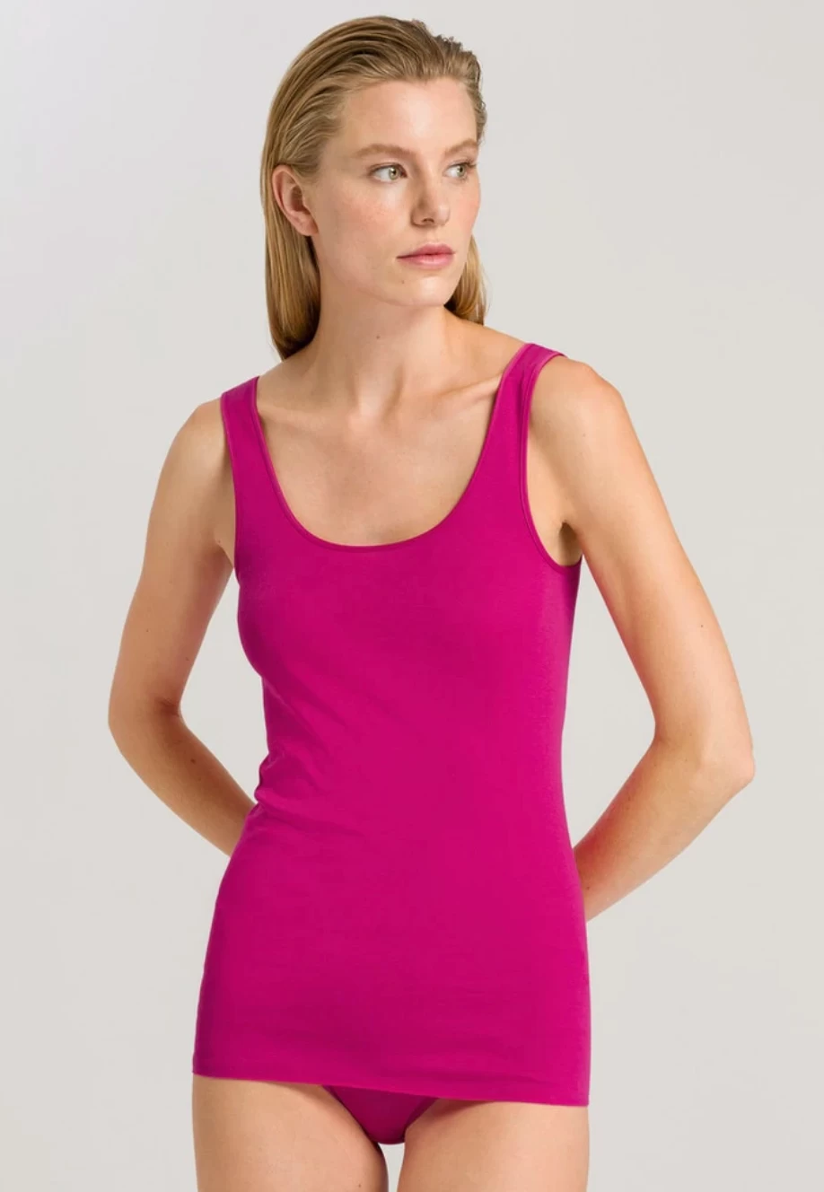 Hanro Cotton Seamless Tank Top - Image 7