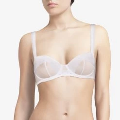 Chantal Thomass Encens Moi Half Cup Bra White