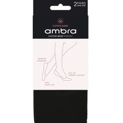 Ambra Cotton Mesh Footlet ACMF2PP