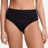 Chantelle Soft Stretch Stripes High-Waisted Thong Brief C20D90