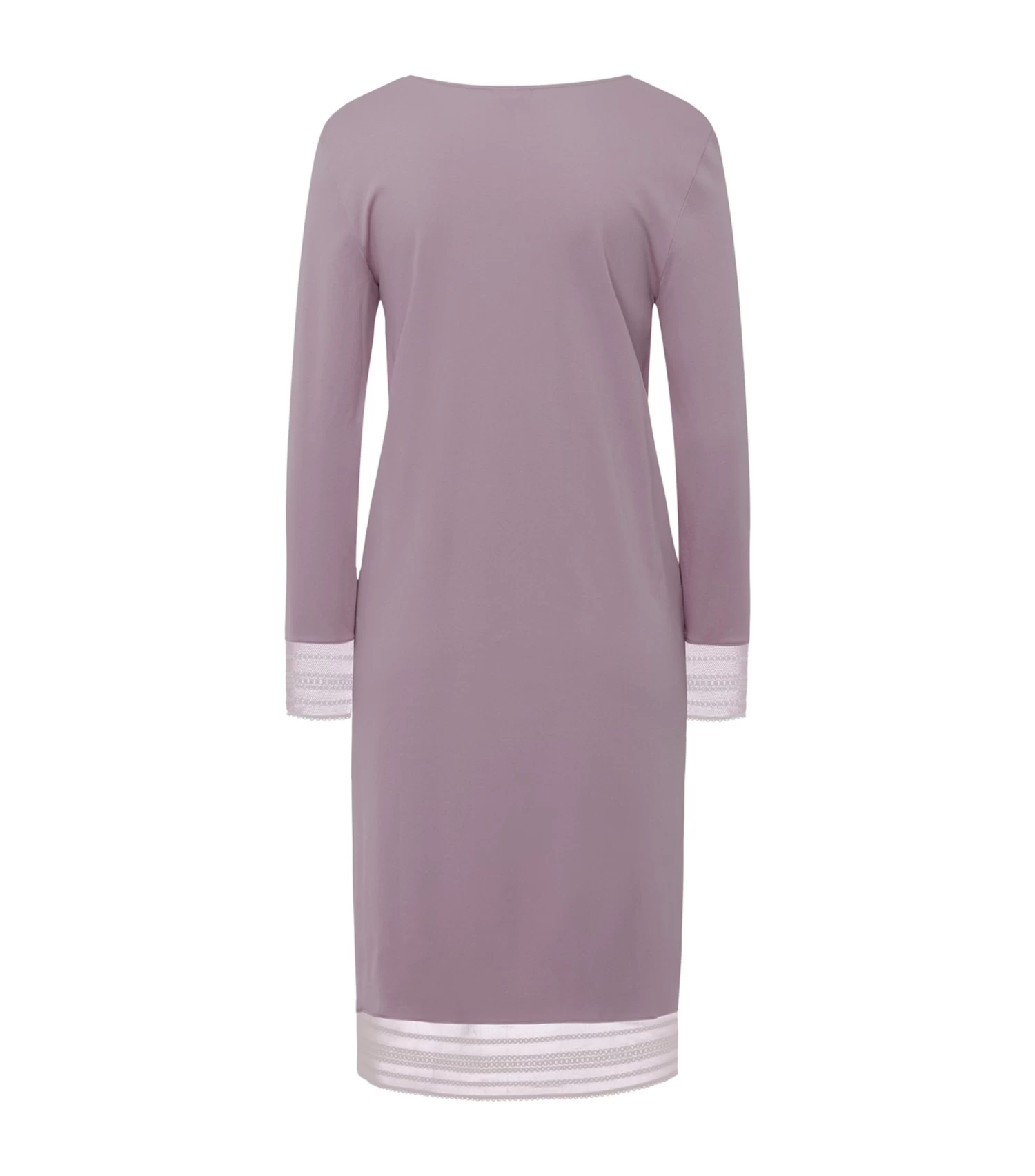 Hanro Sina Long Sleeve Nightdress 076724 Sage Flower - Image 4