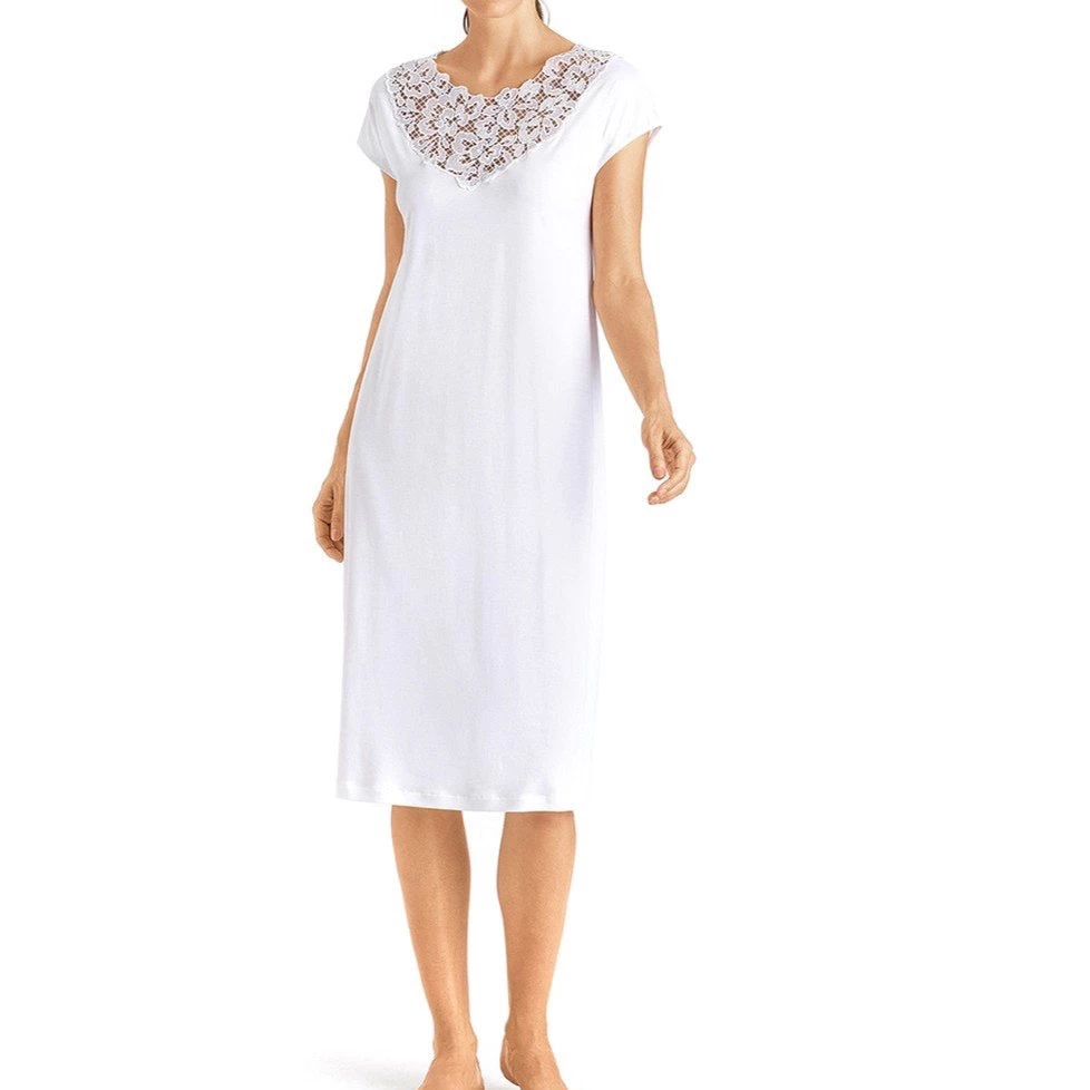Hanro Najuma Short Sleeve Nightdress - Image 6