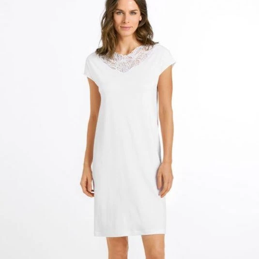 Hanro Madlen Short Sleeve Short Nightdress - Image 2