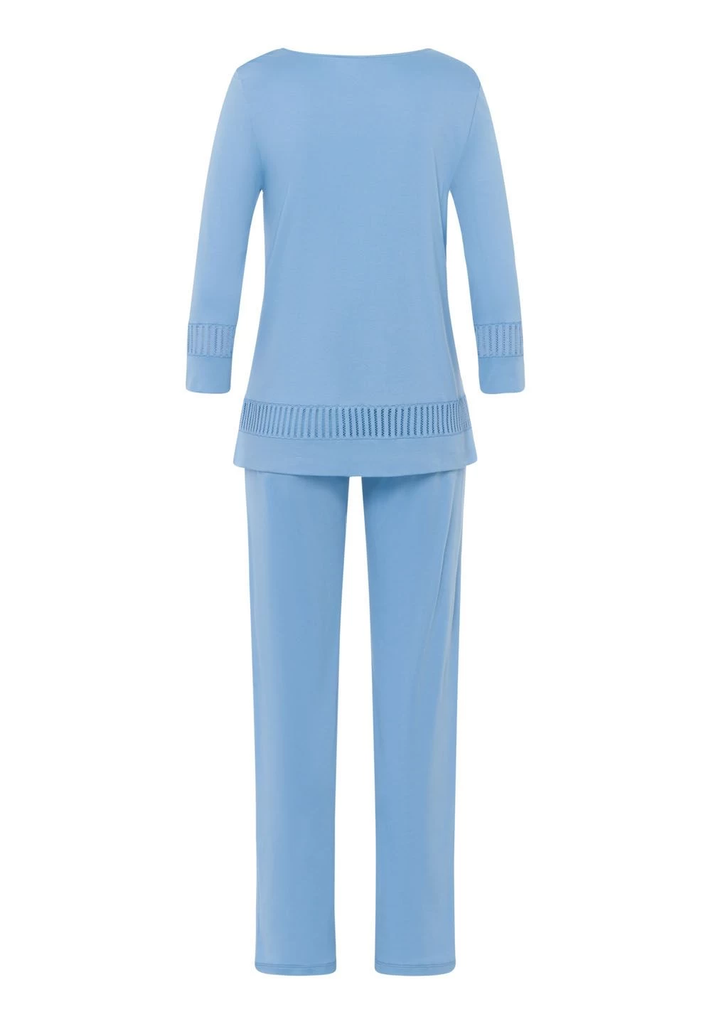 Hanro Gaia 3/4 Sleeve Pyjamas 0776556 Bonnie Blue - Image 3