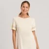 Hanro Gaia Short Sleeve 100cm Nightdress 076536 Citrus Sorbet