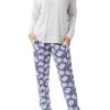 Florence Broadhurst Spotted Floral Ski Pyjama 9LG31S Blue/Grey